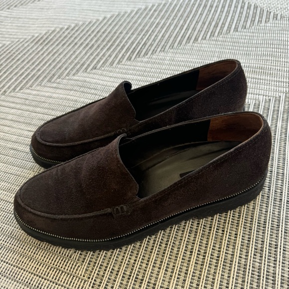 Paul Green Ariana BROWN Suede Leather Slip On Loafer Platform Shoes 9.5 - Picture 11 of 17